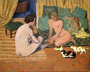 Felix Vallotton, Femmes nues aux chats